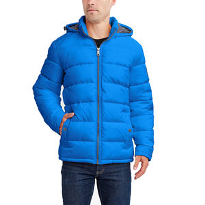 Veste matelassée décontractée pour homme, col montant, logo sur le devant, double face, respirante, séchage rapide, fermeture éclair, hiver - Product Image 2