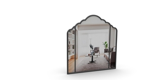 Espejo de pared de metal hecho a mano con un marco redondo impresionante con detalles intrincados, añadiendo un toque de elegancia a cualquier habitación - Product Image 6