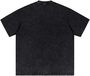 Camiseta con gráfico de tela de alta calidad, camisetas vintage con gráfico desgastado lavado para hombre, camisetas de manga corta con cuello redondo, camisetas de gran tamaño - Product Image 2