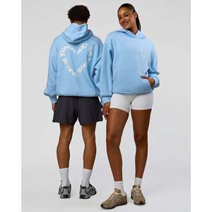 Unisex Oversize Knitted Hoodie-Love the Process Open Air for off White - Product Image 1