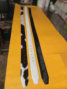 Ceintures en cuir véritable vintage unisexes en gros, logo personnalisé, boucle en alliage lourd artisanale, cuir de vache élégant, imperméable - Product Image 2