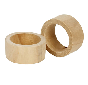 Porte-anneau de serviette en bois décoratif fait à la main cuisine maison fête Logo personnalisé anneaux de serviette en bois haut de gamme - Product Image 1