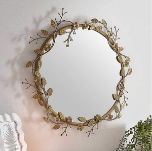 Miroir mural artisanal de haute qualité en gros, miroir mural en métal peu coûteux, miroir mural artisanal indien élégant - Product Image 6