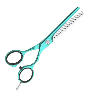 Ciseaux de coiffeur de qualité supérieure, ciseaux d'amincissement à revêtement de couleur ciseaux de barbier de 6 pouces ciseaux de cheveux en acier allemands - Product Image 2