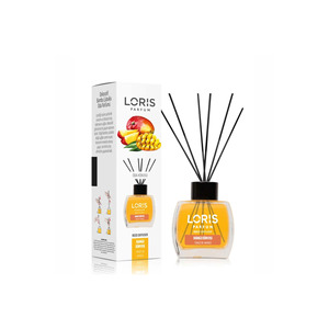 Mango Scented Luxury Glass <b>Reed</b> <b>Diffuser</b> 120ml Essential <b>Oil</b> Flower Design Home Fragrance Boxed for Bathroom - Product Image 2