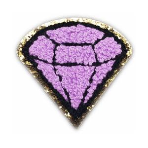 Écusson de broderie en chenille de transfert de chaleur personnalisé Écusson de lettre tissée avec logo Écusson en chenille fer sur chenille pour sweats à capuche - Product Image 1