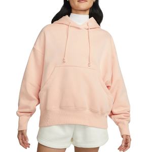 เสื้อฮู้ดลำลองสำหรับผู้หญิง ฤดูหนาว ปี 2025 คุณภาพสูง ผลิตจากผ้าฝ้ายถัก 100% เป็นมิตรกับสิ่งแวดล้อม พร้อมป้ายโลโก้ด้านหน้า ย้อมสีพื้น - Product Image 5