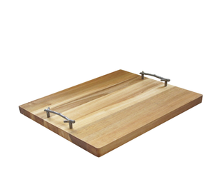 <b>Wood</b> Tray For Housewares Serving Tray Boat shape Metal Round Frame Design <b>Wood</b> serving Tray Top <b>Sale</b> - Product Image 6