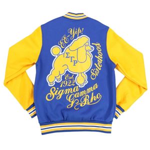 Sigma เสื้อแจ็กเก็ตขนแกะ Rho sgrho แกมมาผ้าฝ้าย60 40โพลีเอสเตอร์ปักด้านหน้าพิมพ์ลายด้านหลังเสื้อผ้าแนวกรีก - Product Image 2