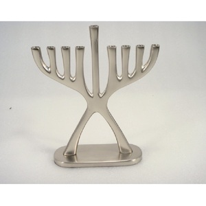 Whole Sale Golden Brass Festival Menorah Hanukkah <b>Pipes</b> <b>Stand</b> for Indoor and Outdoor Decorative Item - Product Image 4