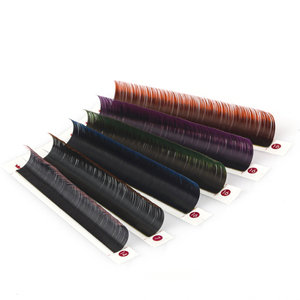 Extensiones de pestañas de dos tonos, colores, Sin crueldad, etiqueta privada personalizada, precio de fábrica individual - Product Image 2