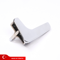 Poignée de porte intérieure gauche en plastique chromé POM 6K0837113 pour Seat Ibiza II Cordoba, adaptable à tous les modèles