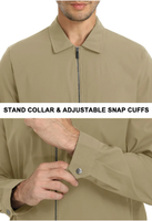 Veste bomber coupe-vent d'hiver pour homme, veste tactique de sport, col rabattu, imperméable, légère, en polaire