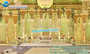 Decoración de Escenario con Espejos para Bodas Fusionales Kannada, Decoración de Escenario con Espejos Única para Bodas, Bodas Indias, OFERTA en el Reino Unido - Product Image 3
