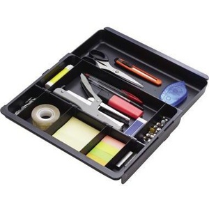Exacompta DRAWINSERT Black Polystyrene <b>Drawer</b> Insert 298 X 36 X 246 mm (W X H X D) for Desktop & <b>Drawer</b> Organizers - Product Image 1