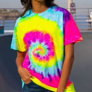 T-shirt décontracté à manches courtes pour femmes 100% coton mélangé tissu tricoté écologique pour les tenues quotidiennes d'été - Product Image 2