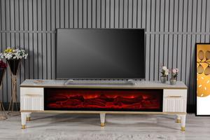 Support de console TV moderne de luxe Panneau contemporain Style bois Caractéristique lumineuse pour la maison Salon Chambre Salle à manger Hôtel Application - Product Image 3