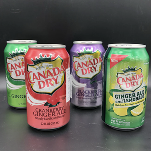 Livraison de boissons sèches au Canada 355ml/ Canada Dry Ginger Ale, Canneberge Ginger Ale, Blackberry Ginger Ale Saveur - Product Image 2
