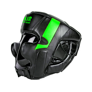 Protector de cabeza de boxeo de cuero PU de alta calidad, casco de Kickboxing, Protector de cabeza de lucha - Product Image 4