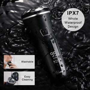 Afeitadora Eléctrica Impermeable con Lámina, Recargable por USB, de Diseño Alemán, Lavable, para Afeitar el Rostro y Recortar la Barba - Product Image 1