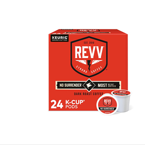REVV No Surrender, dosettes de café individuelles Keurig K-Cup, café torréfié foncé, 24 unités - Product Image 1
