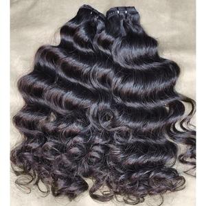 Extensiones de cabello humano virgen indio brasileño 100% ondulado de cuerpo largo negro natural barato extensiones de cabello tejido paquetes de cabello - Product Image 1