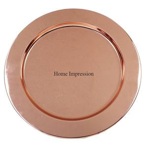 Plaque de chargeur de pièce maîtresse de table en aluminium moulé de forme irrégulière de haute qualité plaqué or martelé texture moderne créative de concepteur - Product Image 2