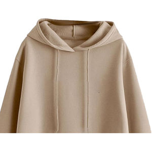 Vestido Sudadera de Felpa Personalizado para Mujer, 100% Algodón, Transpirable, Resistente al Viento, Ecológico, Diseño en Relieve, Hombros Caídos, Cuello Redondo - Product Image 4