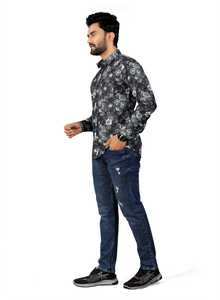 Aloha เสื้อเชิ้ตผู้ชายแขนยาวคอปกสไตล์ฮาวายสำหรับผู้ชายเสื้อทรงหลวมพิมพ์ลายผ้าพันคอแบบปรับแต่งได้สำหรับฤดูร้อน - Product Image 5