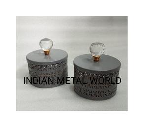 Set of 4 <b>dry</b> fruits jar with metal jar fantastic design great quality <b>dry</b> fruits <b>container</b> for tableware <b>dry</b> fruits jar - Product Image 2