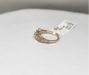 Anillo Solitario de Diamante Natural con Corte Brillante, Chapado en Oro Rosa de 14K y Rodio, Certificado IGI, H-I VS, para Mujer, Joyería Fina - Product Image 5