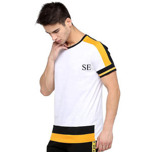 Camiseta de Manga Larga para Hombre, 100% Algodón Satinado Estampado, Cuello Redondo, Transpirable, Ecológica, Nuevo Diseño Elegante, Fabricación en Pakistán - Product Image 4