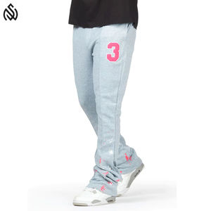 กางเกงจ็อกเกอร์ผ้านุ่มใส่สบายสำหรับผู้ชายกางเกงวิ่งโลโก้ปักแบบกำหนดเองลายว่างเปล่า - Product Image 1