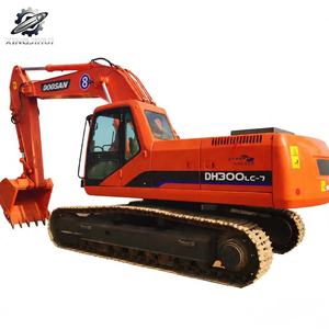 Excavatrice sur chenilles d'occasion Doosan DH300, 30 tonnes, godet de 1,5 m³, marque coréenne d'origine, grande excavatrice de construction, faible nombre d'heures, certifiée CE - Product Image 1