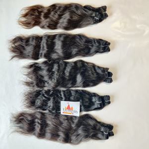 มัดผมสำหรับต่อผมมนุษย์สีธรรมชาติแบบไม่ผ่านกระบวนการการทอผ้าในแนวเวียดนาม - Product Image 5