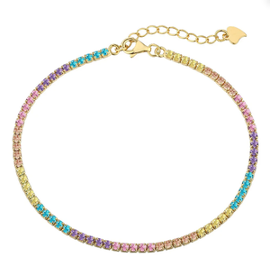 Colgante/Amuleto Unisex con Diseño de Dibujos Animados de Hip Hop con Moissanita de Corte Princesa Colorida para Boda/Compromiso - Product Image 1