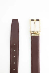 Vente en gros de ceintures personnalisées OEM ceintures de luxe de haute qualité pour hommes en cuir véritable avec boucle ardillon de bonne qualité logo personnalisé - Product Image 3