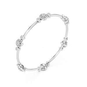 Exquisite 18K White Gold Tennis Bracelet with Lab Created Diamonds Anniversary Wedding Gift Unisex <b>Jewelry</b> Luxury Bracelet - Product Image 6