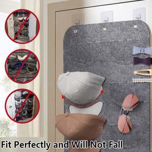 Organisateur de vêtements en tissu pour armoire et voyage, type suspendu, taille personnalisée, échantillon gratuit, organisateur de casquette de baseball, organisateur de poche murale - Product Image 6