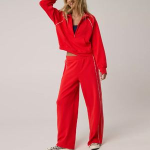 3 Sudadera con capucha y pantalones de chándal holgados de gran tamaño de lana de algodón de peso pesado para hombres - Product Image 4