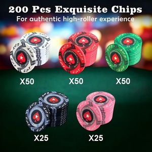 Valise de <span class=keywords><strong>poker</strong></span> de luxe en aluminium noir, ensemble de 200 cartes avec étui, boutons et protection rigide pour tournoi professionnel - Product Image 2