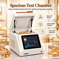 Analyseur XRF d'or pour l'analyse de la composition des bijoux en métaux précieux (Au, Ag, Pt, Pd) avec chambre de test de bureau intégrée