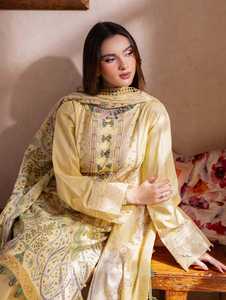 Indian Pakistani Ethnic Ladies Party Wear Women's Lawn Salwar Kameez Patiala Costura Traje al por mayor Pakistán Cintura natural - Product Image 2