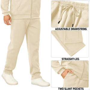 Ensemble de survêtement d'entraînement respirant pour l'hiver pour hommes, taille plus, multi-poches, survêtement de course décontracté performant - Product Image 6