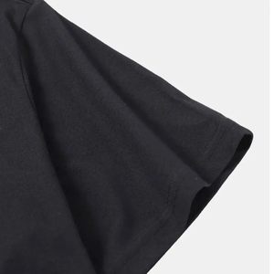 Wholesale 100% Cotton Custom Printing T-<b>Shirts</b> Short Sleeve <b>Black</b> Ringer Tee <b>Shirt</b> Knitted Fabric OEM ODM Available - Product Image 4