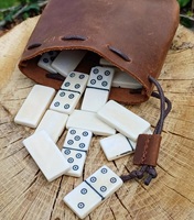 100% qualité parfaite Buffalo Bone Domino ensemble de 25 pièces pour enfants et adultes conseil Domino jeux d'intérieur Domino jeux pour jeu de famille