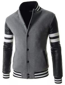 Chaqueta de béisbol de algodón de alta calidad, abrigo con hombros caídos, uniforme de béisbol, chaquetas universitarias de calle, bordado con estampado de logotipo personalizado - Product Image 3