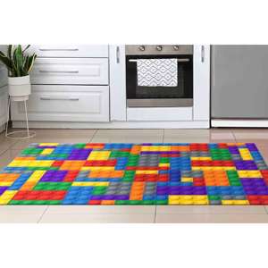 Colorful <b>Building</b> <b>Blocks</b> Rug: Non-Slip Kids Room Carpet,With Pile <b>Soft</b> Rug - Product Image 2