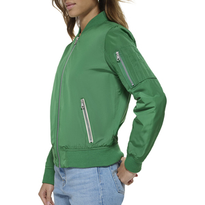 Blouson bomber pour femme 100% polyester, coupe-vent, chaud, respirant, fermeture éclair, manches longues, coupe régulière, hiver, grande taille - Product Image 6