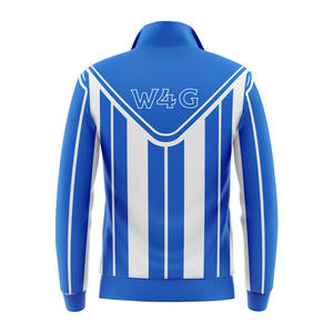 Vêtements de sport personnalisés pour hommes, fermeture éclair complète, respirant, veste de survêtement avec logo imprimé personnalisé, coupe ample pour les services formels OEM ODM de printemps - Product Image 5